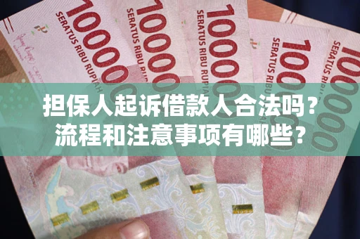 武汉担保人起诉借款人合法吗？流程和注意事项有哪些？