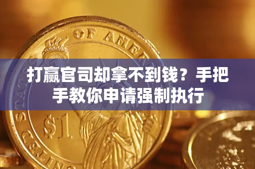 武汉打赢官司却拿不到钱？手把手教你申请强制执行