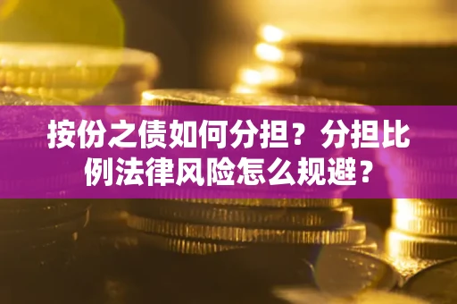 武汉按份之债如何分担？分担比例法律风险怎么规避？