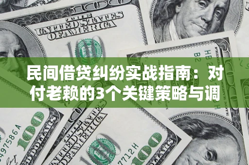 武汉民间借贷纠纷实战指南：对付老赖的3个关键策略与调解盲区解析