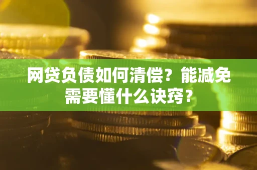 武汉网贷负债如何清偿？能减免需要懂什么诀窍？