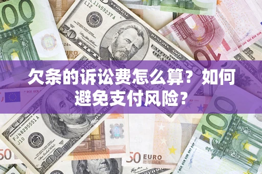 武汉欠条的诉讼费怎么算？如何避免支付风险？