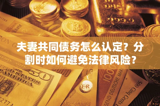 武汉夫妻共同债务怎么认定？分割时如何避免法律风险？